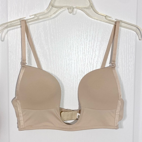 Fashion Forms Convertible U Plunge Nude Bra, 34D, LIKE NEW - Picture 1 of 6